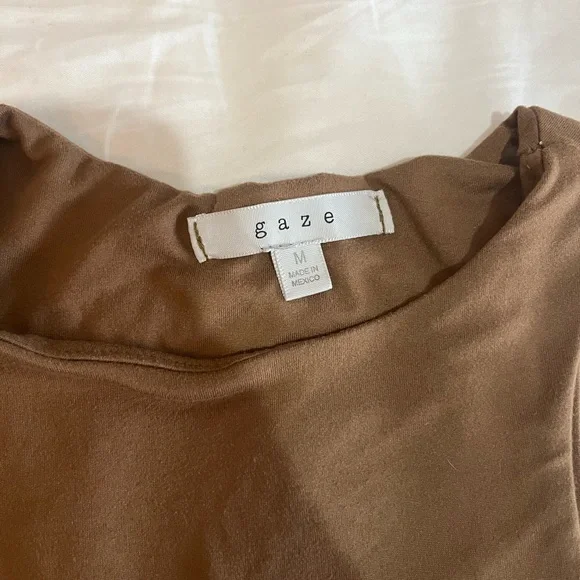 Brown Cropped Racerback Tank - Picture 2 of 3